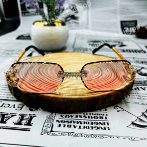 Iced Out Luxury Rimless <b>Gradient</b> <b>Sunglasses</b> Moissanite Diamond Square Shades Hip Hop Bling Unisex Fashion <b>Sunglasses</b> - Product Image 1
