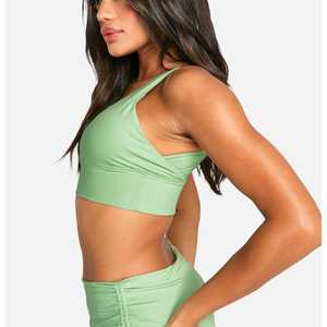 Soutien-gorge de sport athleisure en spandex et polyester pour femme, débardeur décontracté sans manches, collection automne-hiver 2026, soutien-gorge de yoga sexy et tendance - Product Image 6