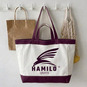 Sac fourre-tout en toile personnalisé le plus vendu – Logo numérique/soie/thermocollant/broderie – Cadeau d'entreprise promotionnel – Sac fourre-tout de taille personnalisable - Product Image 6