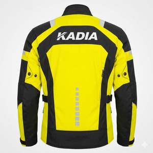 เสื้อแจ็คเก็ตมอเตอร์ไซค์สำหรับผู้ชาย ผ้ากันน้ำอย่างดี สำหรับขับขี่แข่งรถ ปลอดภัย มาพร้อมแผ่นป้องกัน CE และดีไซน์สะท้อนแสง - Product Image 3