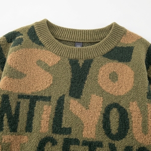 Pull tricoté pour homme style streetwear américain, col rond personnalisé, coupe ample, manches longues, décontracté, automne-hiver, fabricant - Product Image 6