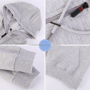 Sprint Autumn Styles Color sólido Unisex Custom Full Zip Up Hoodies Tallas grandes Sudaderas con capucha para hombres - Product Image 3