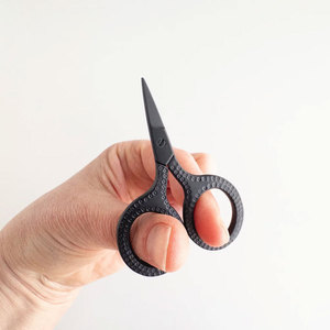 Matte Black Embroidery <b>Scissors</b> Stainless Steel Sharp Fine Tip <b>Sewing</b> Craft Tool for Tailors DIY - Product Image 5