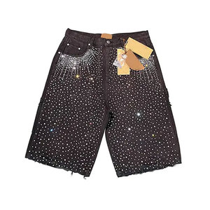 Pantalones Cortos de Lona para Hombre 2026 con Pedrería, Estilo Urbano, Personalizables, Duraderos, Transpirables, Cómodos, Ecológicos, Color Sólido, Última Moda - Product Image 6