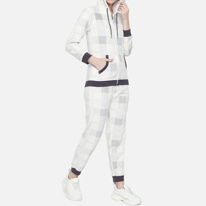 Women's Winter Hooded <b>Jogger</b> Sportswear <b>Set</b> Long Sleeve Tracksuit Top <b>Matching</b> Sweatpants Solid Fleece Casual Running Gym Wear - Product Image 3
