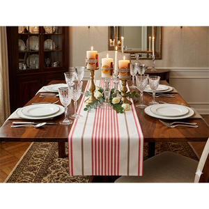 100% Cotton Printed <b>Table</b> <b>Runner</b> | Botanical Leaf Pattern <b>Dining</b> <b>Table</b> <b>Runner</b> | Decorative <b>Table</b> Linen for Home & Events - Product Image 3