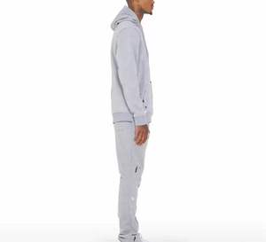 Ensemble de survêtement léger et uni pour homme, 2 pièces, style streetwear, en nylon coupe-vent, avec short, pour la gym, Dongguan City - Product Image 4