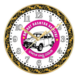 Designer Indian Leader Personalized Printed Plastic Promotional Office Wall Clock <b>Gift</b> <b>Box</b> for Mother's Father's Day-Liviya - Product Image 4