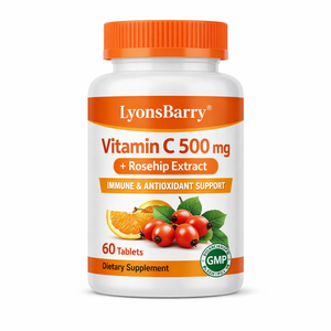 Tabletas de Vitamina C 500 mg + Extracto de Rosa Mosqueta – Soporte Antioxidante y de Colágeno – Marca Privada OEM, Exportación GMP - Product Image 1