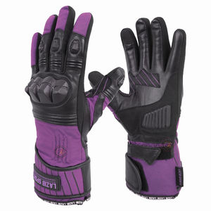 Guantes de Motocicleta Textiles en Oferta, Hechos a Medida, Verdes, Impermeables, de Cordura con Cuero Genuino Negro, Guantes para Motociclismo - Product Image 1