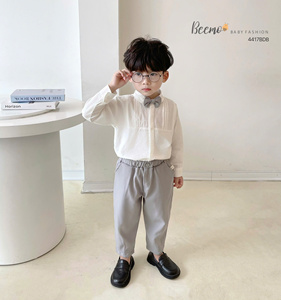 ชุดเสื้อผ้าสำหรับเด็กผู้ชายเสื้อผ้าสุภาพบุรุษสำหรับฤดูใบไม้ร่วงสไตล์เกาหลี - Product Image 3