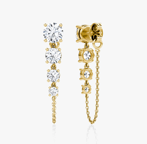 <b>Hoops</b> <b>Earrings</b> Diamond <b>Earrings</b> Gold and <b>Silver</b> <b>Earrings</b> Lab Grown Diamonds <b>Earrings</b> <b>Hoops</b> Fine Jewelry for Women - Product Image 4