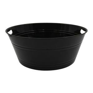 4 <b>Pack</b> <b>Reusable</b> Plastic Party Tub 17.5" Round <b>Ice</b> Bucket Beverage Container Washable - Product Image 1