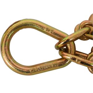 Cadena de Remolque con Gancho en J 5/16 X2 G70, Ganchos en J de Vástago Grande, 4700 Lbs, con Seguridad, Accesorios para Control de Carga en Remolques de Camiones de Plataforma - Product Image 4