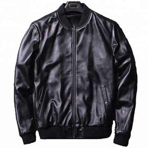 <b>SMART</b> SHINE ENTERPRISES <b>Men</b> Premium Genuine Leather <b>Jacket</b> Stand Front Soft Comfortable Classic Casual Full Zip Durable Winter - Product Image 1