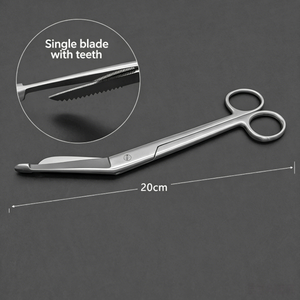 Tijeras Angulares de Acero Inoxidable para Vendajes, Pinzas Quirúrgicas para Cortar Cinta de Tela, Clase I - Product Image 3