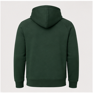 Maßgefertigter Kieferngrüner Herren Athletic Regular Pullover Hoodie Ohne Kordelzug Saubere Front Schwergewichtiges Baumwollfleece MHOOD-0032 - Product Image 3