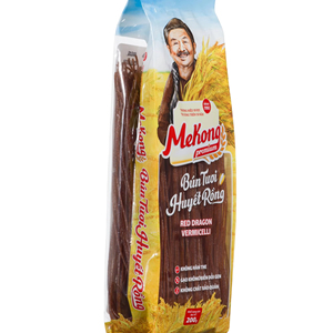 Nouilles de riz vietnamiennes premium au fruit du dragon 200g, vermicelles de riz naturellement colorés, fabricant OEM ODM - Product Image 1