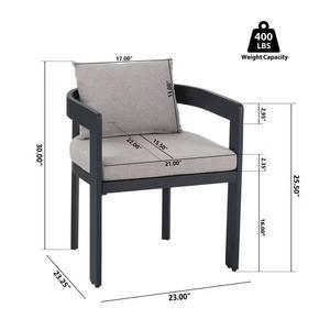 Juego de Mesa de Comedor de Lujo para Exteriores, Muebles Contemporáneos para Patio, Proveedor para Villas, Resorts, Jardines y Terrazas - Product Image 4