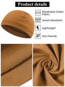 Gorros de Algodón con Diseño de Calavera para Hombre y Mujer, Gorro Multifuncional, Gorro para Dormir, Forro para Casco, Proveedor al por Mayor, 6 Piezas - Product Image 2