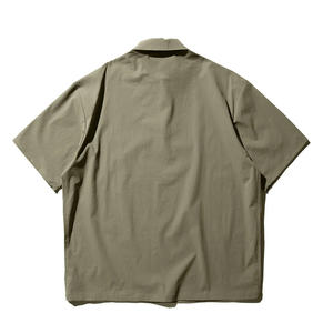 T-shirt décontracté en coton 100 % écologique pour homme, coupe ample et oversize, avec poche poitrine, fermeture éclair, tricoté, respirant et imprimé, grandes tailles - Product Image 5