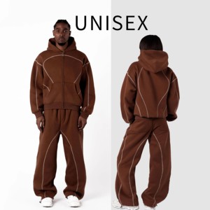 Trajes Deportivos de Algodón con Logotipo Personalizado al por Mayor, MOQ Bajo, Trajes Deportivos para Hombre, Ropa Deportiva Urbana, Directo de Fábrica - Product Image 1