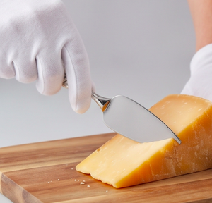 Juego de 3 cuchillos para queso de acero inoxidable con mango de hoja floral, espátula para mantequilla plateada para utensilios de cocina - Product Image 5
