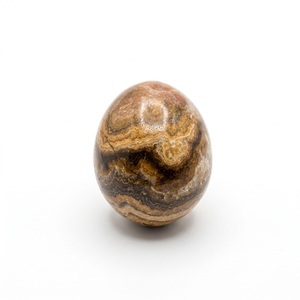 Elegantes Tallados de Huevos en Mármol Fósil, Sofisticadas Artesanías de Piedra, Decoraciones para el Hogar, Diseño de Logotipo Personalizado - Product Image 1