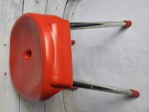 Silla infantil moderna con asiento ovalado de plástico y patas de acero inoxidable para el hogar, oficina, comedor, escuela - Product Image 3