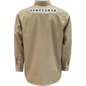 Welding Shirt <b>Men</b> Long Sleeve Workwear Flame Retardant Welding Work Shirt with Waterproof Functions Fire Resistant Welding FR - Product Image 2