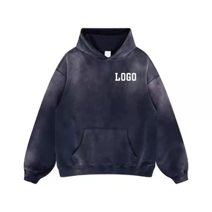 Sweat-shirts à capuche respirants pour hommes, en molleton délavé à l'acide, manches longues, hiver, entièrement personnalisables, nouvelle mode, qualité supérieure, 100% coton, écologiques - Product Image 5