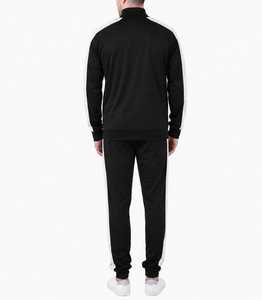 Men's <b>Black</b> <b>White</b> <b>Striped</b> Tracksuit Full Sleeve Zipper Closure Side Pockets Sporty Casual Regular Fit Autumn Wear - Product Image 6