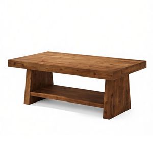 Tavolino Rustico Moderno con Vano Portaoggetti per Camera da Letto e Soggiorno, Tavolino Pieghevole per Tè/Caffè per Casa, Ufficio o Bar - Product Image 2