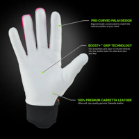 Guantes de Bateo de Béisbol Personalizables en Oferta, Transpirables, de Cuero Premium, Ecológicos, Antideslizantes, Duraderos, con Cierre de Gancho y Bucle