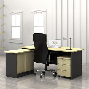 Bureau de direction moderne et fonctionnel de 1,80 m en mélaminé élégant, table de bureau pour cadres, salles d'étude, système de bureau AY - Product Image 1