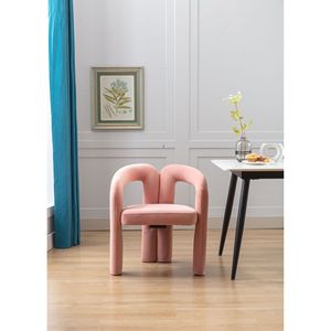 COOLMORE Sedia da pranzo/Poltrona da cucina contemporanea in velluto, poltrona a botte per soggiorno, progettata per un comfort ottimale - Product Image 6