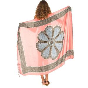 Factory Sale Custom Design Digital Printing Cover-Up Special <b>Sarong</b> Wrap for Beach - Product Image 4