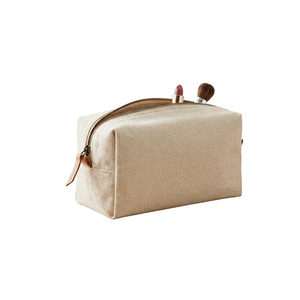 Premium Canvas Cosmetic Bag Large Capacity <b>Makeup</b> Organizer Travel Toiletry <b>Case</b> for Men Women with Zipper Closure and Soft Hand - Product Image 2