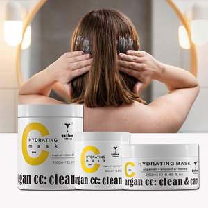 Masque capillaire hydratant à l'<span class=keywords><strong>huile</strong></span> d'argan et à la vitamine C avec traitement anti-âge au miel, améliore la brillance et la souplesse, répare les cheveux secs/dommagés - Product Image 5