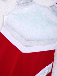 4-14 Kids Girls Dance Outfit Dress With Short And 1 Pair Flower Balls Set For <b>Cheerleading</b> Gymnastics Clothes Training Dancewear - Product Image 4