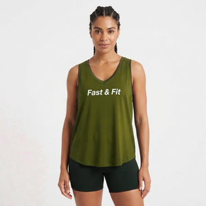 High Quality Custom <b>Women</b> <b>Knitted</b> Feathers <b>Tank</b> <b>Top</b> 100% Cotton Breathable Quick Dry Plus Size Sports Gym Workout <b>Tank</b> <b>Top</b> - Product Image 1