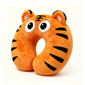 หมอนรองคอรูปตัวยูลายเสือน่ารัก หมอนรองคอตุ๊กตาเสือน่ารัก - Product Image 3