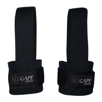 Sangles de poignet et de cheville personnalisées avec anneaux en D, robustes, à adhérence améliorée, légères, unisexes, pour la salle de sport professionnelle