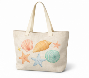 Sac de plage en toile COTTON FIELD, grande taille, motif rayé, longue poignée d'épaule, sac de shopping en coton pour la plage - Product Image 4