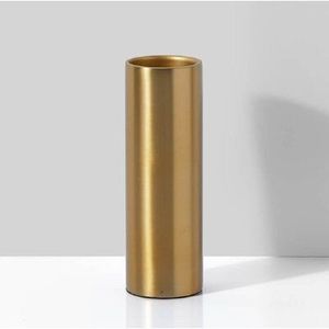 Artistic Aluminum Flower Vase Modern Decorative Accent For Luxury Interior Living Room Bedroom Office <b>Table</b> Arrangement - Product Image 2
