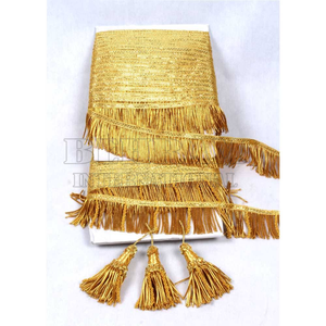Flecos de alambre de oro OEM para decoración de vestimentas, tamaños personalizados, flecos de alambre de oro religiosos, bordes duraderos y ecológicos - Product Image 4