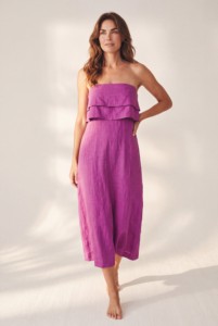 Vestido Tubo de Algodón para Mujer, Sin Tirantes, Casual, para Verano, Uso Diario, a Precio de Mayoreo - Product Image 4