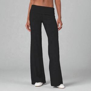 Leggings de yoga sans couture pour femme, couleur unie, ultra doux, respirants, séchage rapide, taille haute en V, collants athlétiques pour l'entraînement et la gym - Product Image 1