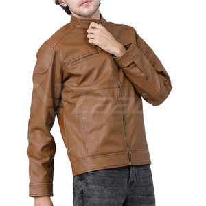 Lightweight Comfortable Outerwear Modern Fit Style Winter <b>Jacket</b> For Daily Wear <b>Men</b> <b>Leather</b> <b>Jacket</b> - Product Image 3