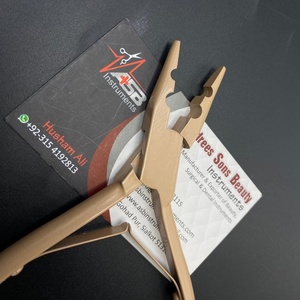 Two Hole Micro <b>Beads</b> Pressing Hair <b>Extension</b> Pliers Light Brown Stainless Steel Custom Logo Hair <b>Extension</b> Tools - Product Image 4